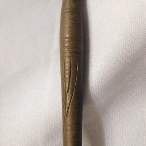 Vintage Brass Bells Victorian Lady and Long Handled Bell Lot of 2 Bells - Picture 9 of 9